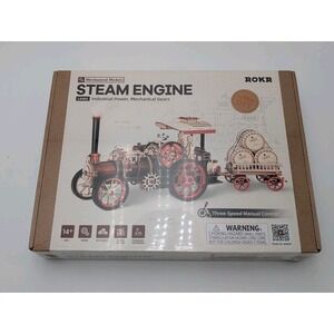 ROKR 3D Puzzle for Adult Kid Steam Engine Tractor Electric Vintage Car Model Kit